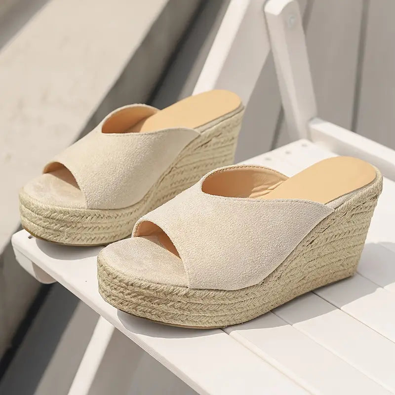 Norrie | Espadrille-Keilsandalen zum Hineinschlüpfen