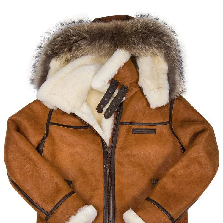 Mair | Jacke mit abnehmbarer Kapuze Braun