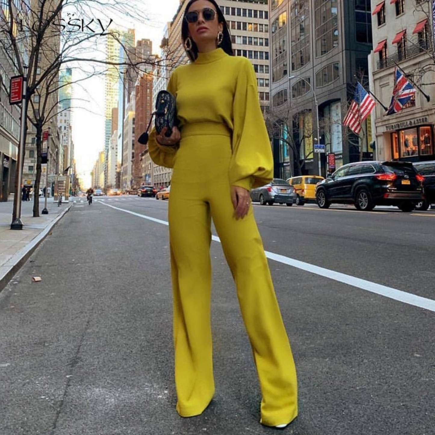 Mellow | Eleganter Jumpsuit mit Halbem Kragen