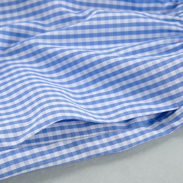 Naddy | Gingham-Romper mit Schlüssellochausschnitt und Schleifendetail