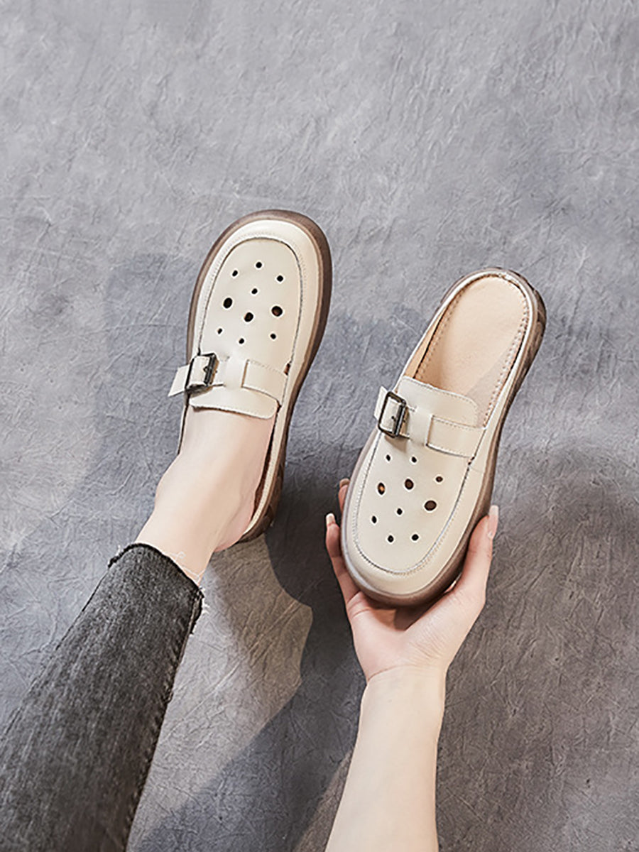 Irenaeus | Rückenfreie Mules Flats für Frauen