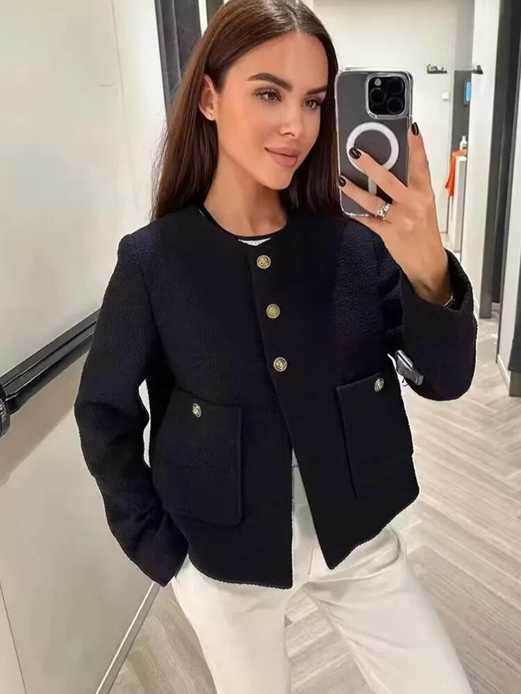 Dakota | Radiant Tweedjacke schwarz