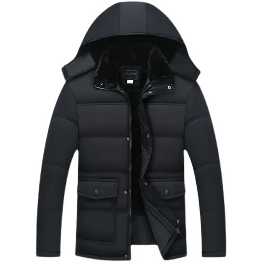 Emeric | Winterjacke für Herren mit Kapuze und Fellfütterung