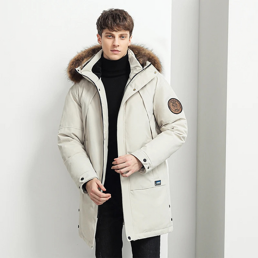 Salva | Herren Winter Parka mit Fellkapuze