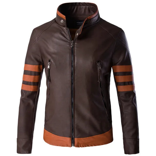 Felixus | Klassische Herren-Lederjacke im zeitlosen Wolverine-Stil