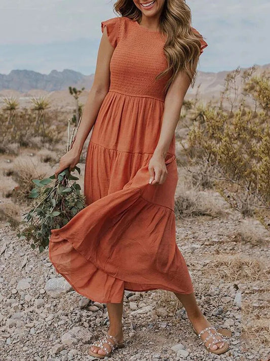 Roxane | Feminines Sommerkleid mit Rüschen und Taschen