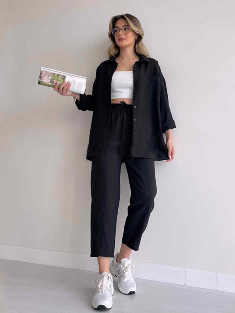 Melva | Leinen Zweiteiliges Set