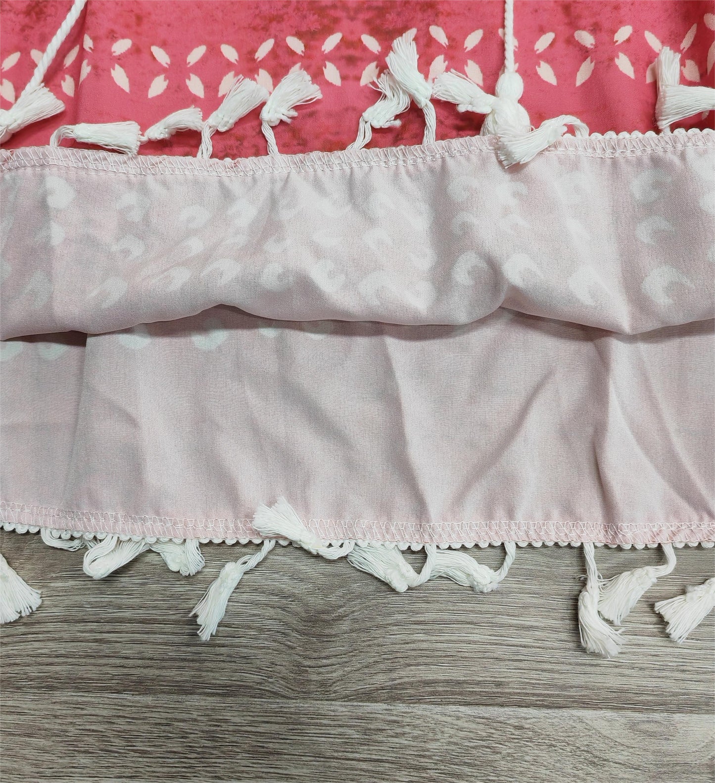 Merryl | Bohemian Minikleid mit Quasten und Kordelzug