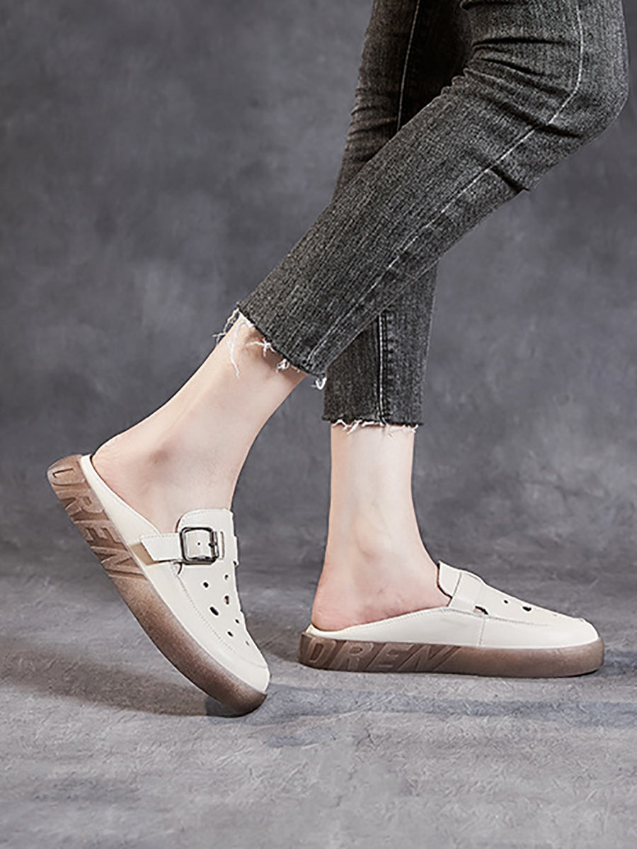 Irenaeus | Rückenfreie Mules Flats für Frauen