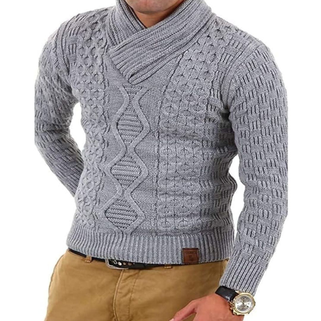 Umiya | Klassische Kabelstrick-Pullover mit Rollkragen