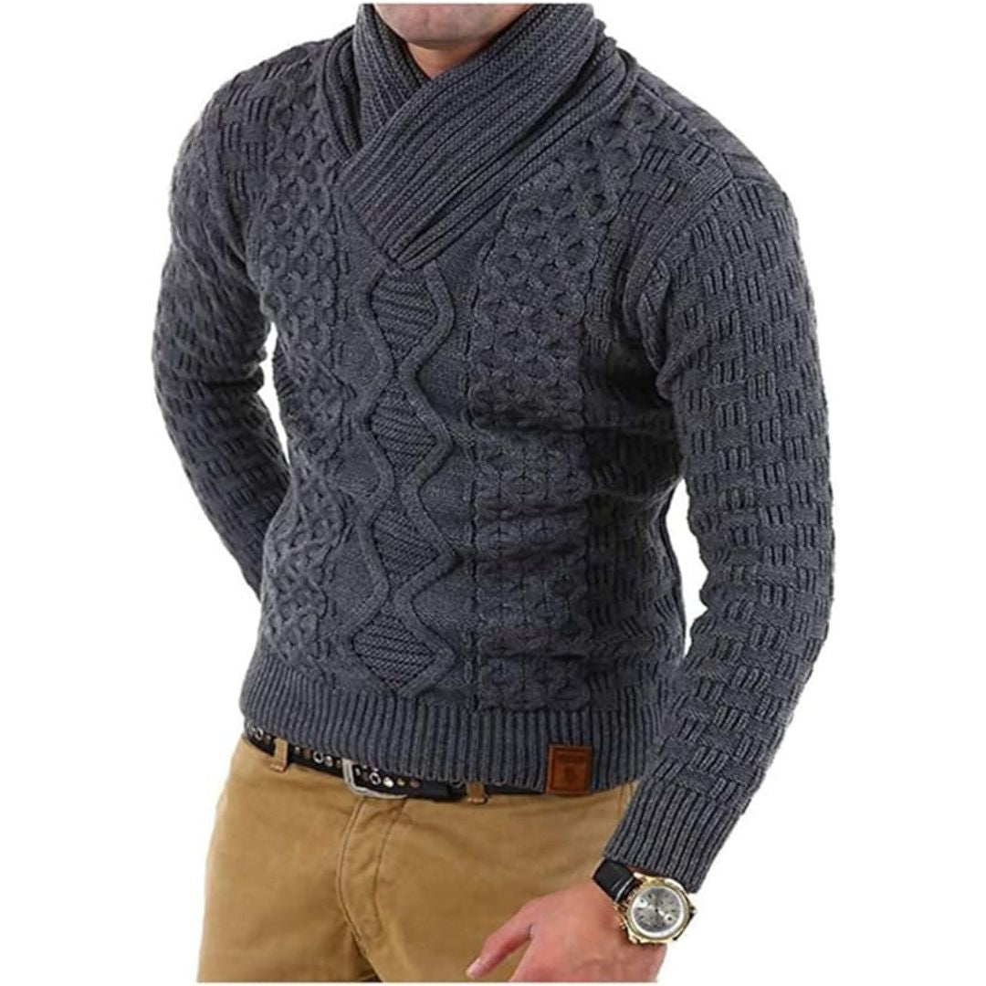 Umiya | Klassische Kabelstrick-Pullover mit Rollkragen