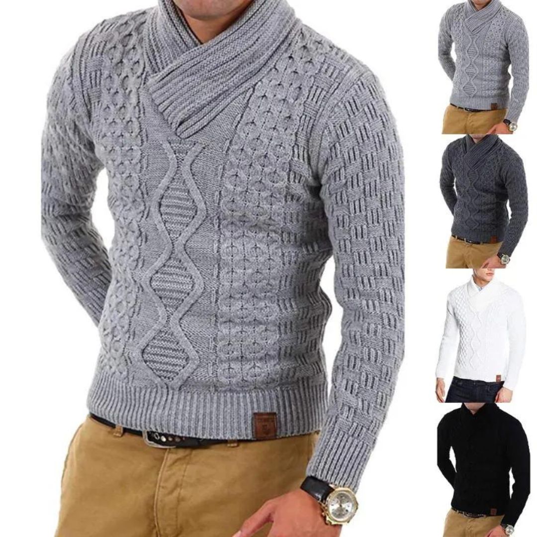 Umiya | Klassische Kabelstrick-Pullover mit Rollkragen