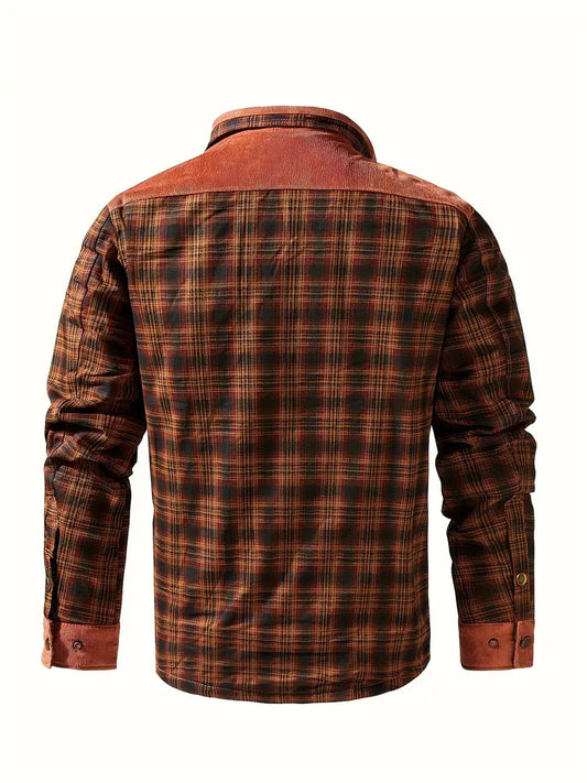 Rero | Herren Retro-Karohemd mit Fleece-Futter – Warmer Freizeitmantel