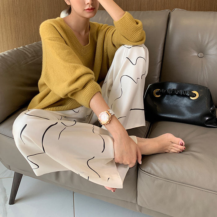 Vesna | Kaschmir-Strickpullover mit V-Ausschnitt