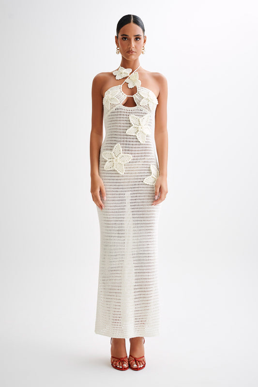 Idine | Sexy gehäkeltes Maxikleid