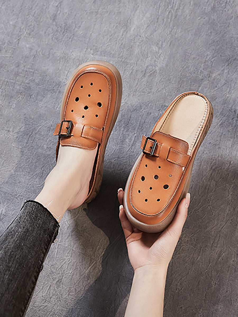 Irenaeus | Rückenfreie Mules Flats für Frauen