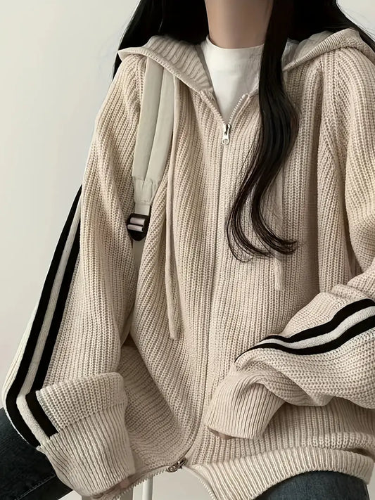 Gani | Eleganter Winter Hoodie für Damen – Pulli mit Kordelzug, Langarm