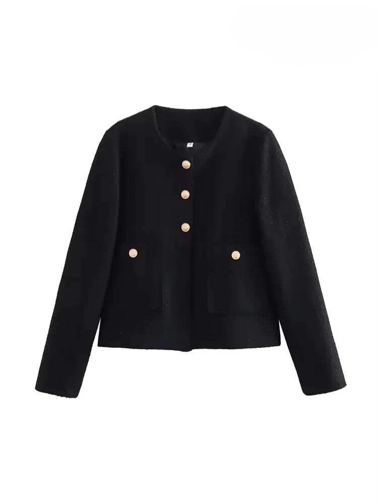 Dakota | Radiant Tweedjacke schwarz