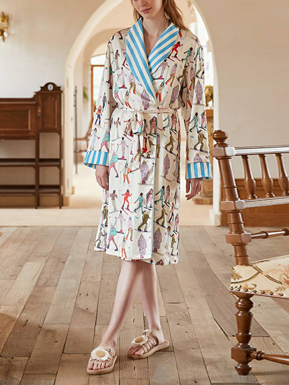 Kalidora | Pyjama-Set mit Bademantel und Kleid