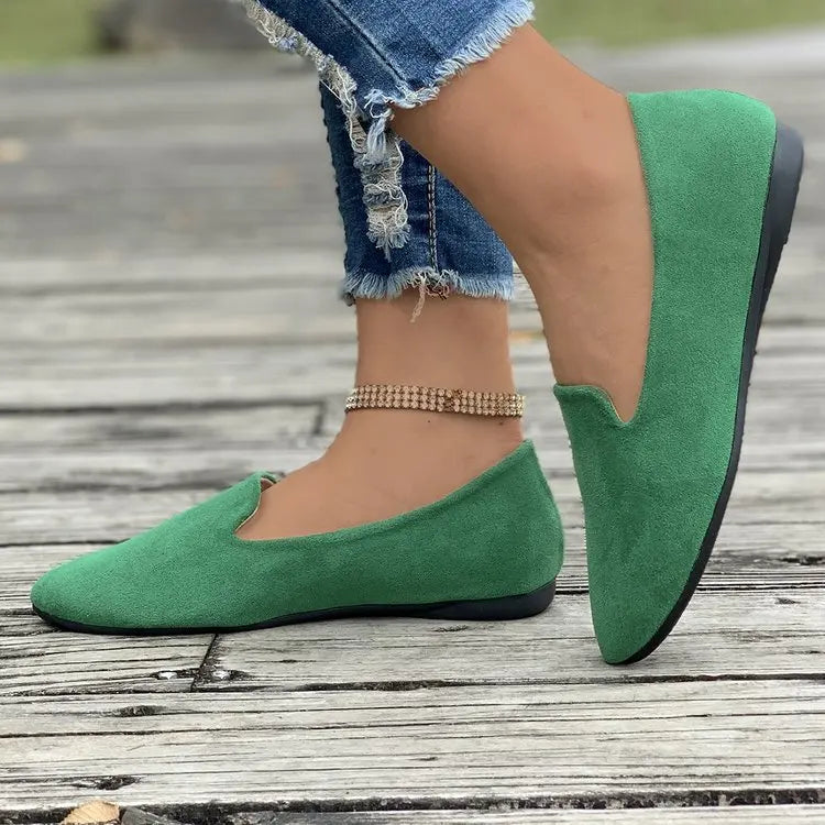 Pax | Bequeme Slip-On Flache Schuhe mit Spitzem Zehenbereich