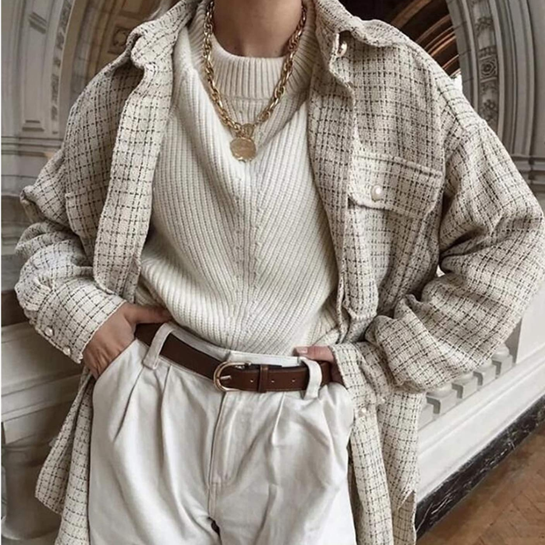 Analin | Eleganter langer Damenmantel