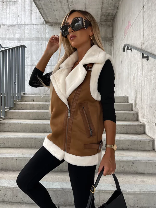 Farie | Ärmelloser Wollmantel