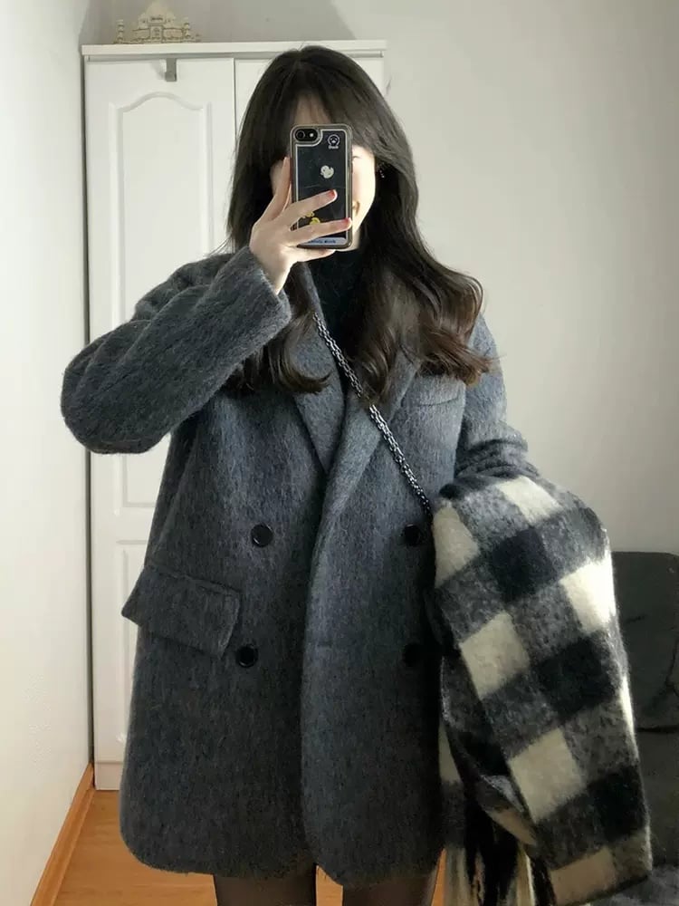 Izavela | Modische lockere Kaschmir-Sakko für Frauen