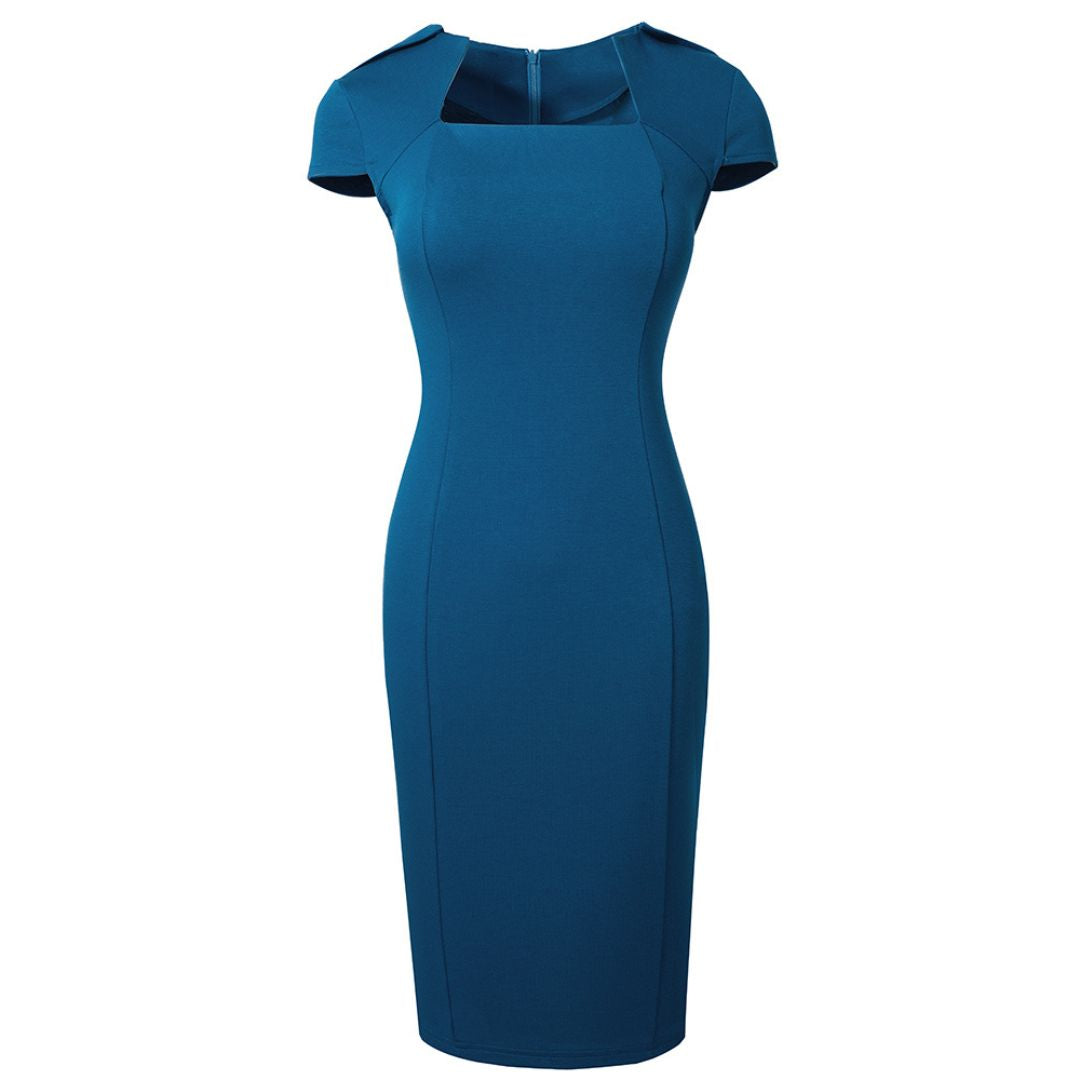 Luca | Bodycon-Kleid mit quadratischem Ausschnitt