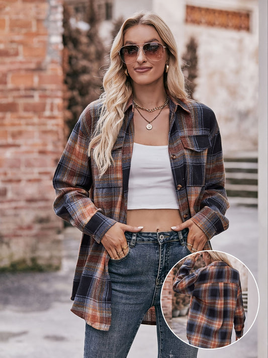 Brindle | Marineblaues Karohemd