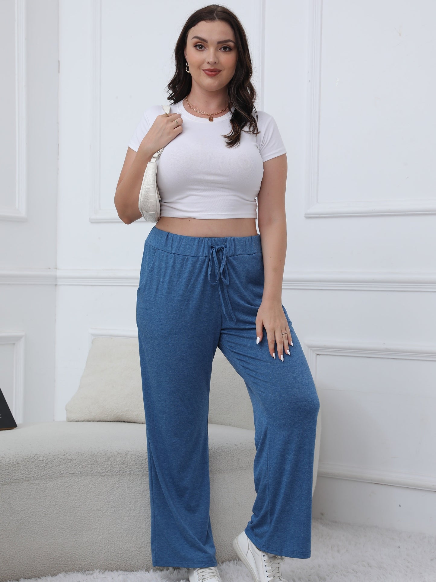 Carlyn | Blaue Komfort-Sweatpants