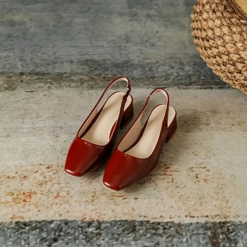 Nadine  | Absätzen Elegante Quadratische Zehe