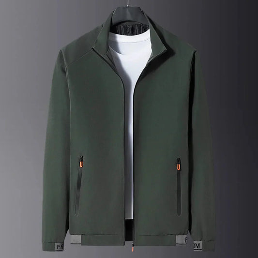 Matio | Winddichte schwarze Herren-Zwischenjacke mit Stehkragen