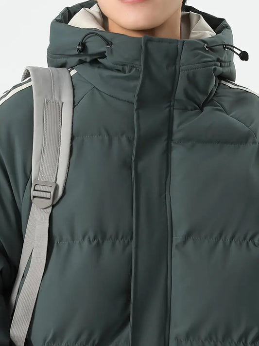 Iren | Herren Wintermantel aus verdickter Baumwolle, Iron Mongol OBM, mit Kapuze, warm