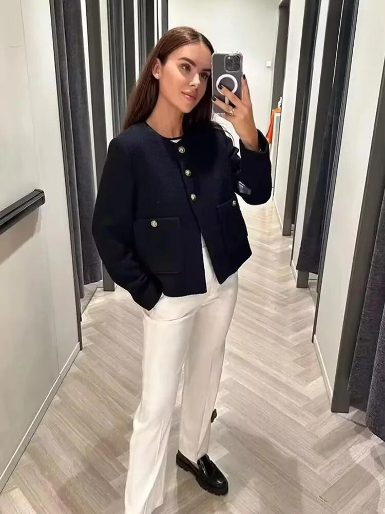 Dakota | Radiant Tweedjacke schwarz