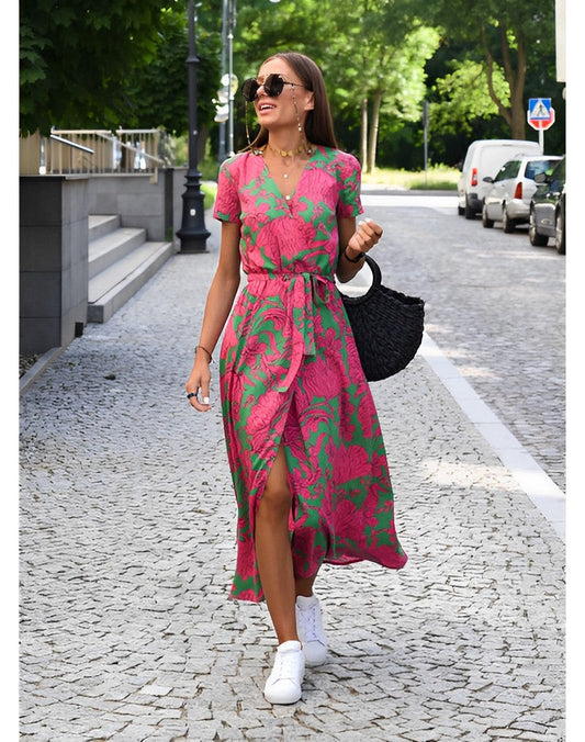 Sabina | Kleid mit Blumendruck Frühling/Sommer