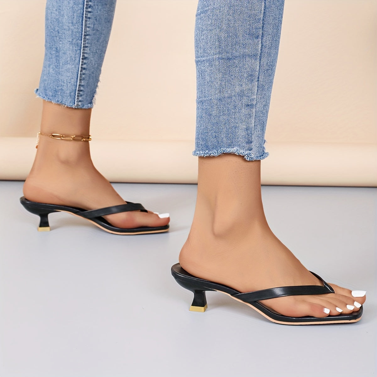 Bellinda | Slipper mit Goldakzenten