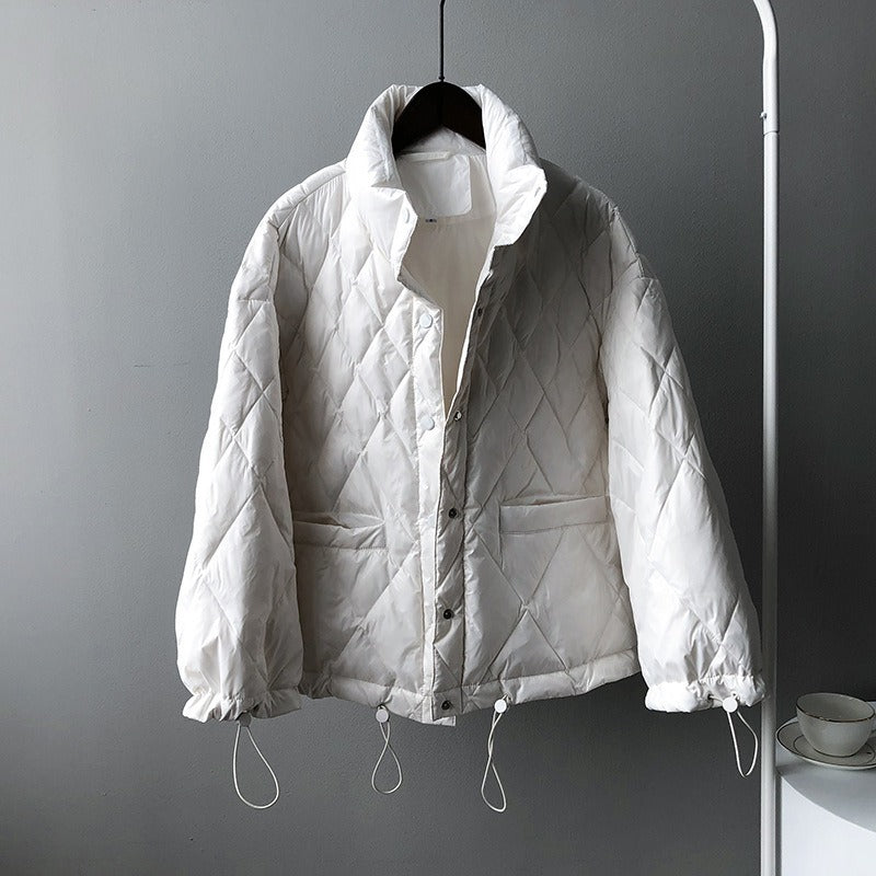 Zyrine | Elegante Jacke mit Lockerem Diamantschliff-Design und Knöpfen