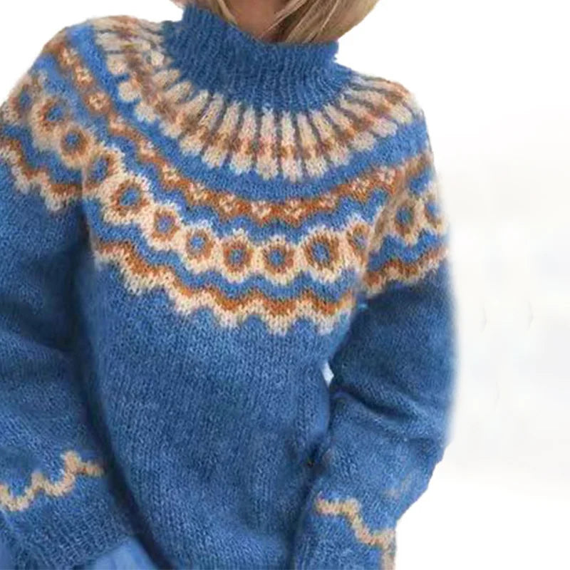 Abbie | Vintage-Rollkragenpullover, klobiger Pullover