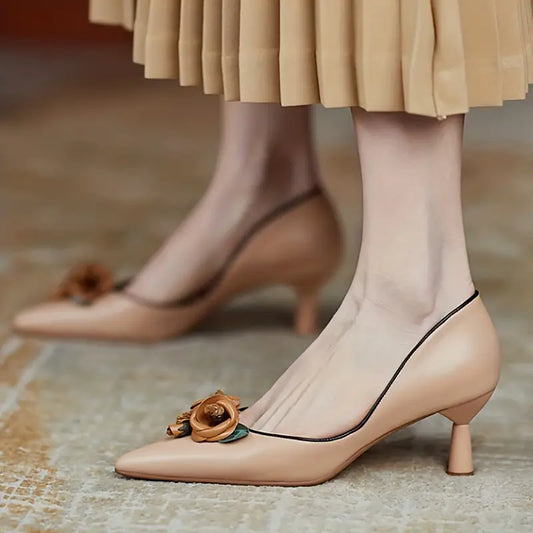 Peyton  | Stöckelschuhe mit Blumendekor