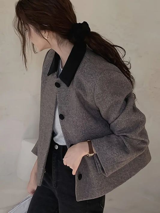 Mend | Damen Steppjacke – Baumwoll-Polyester-Mix, Asiastil, Winterwarm