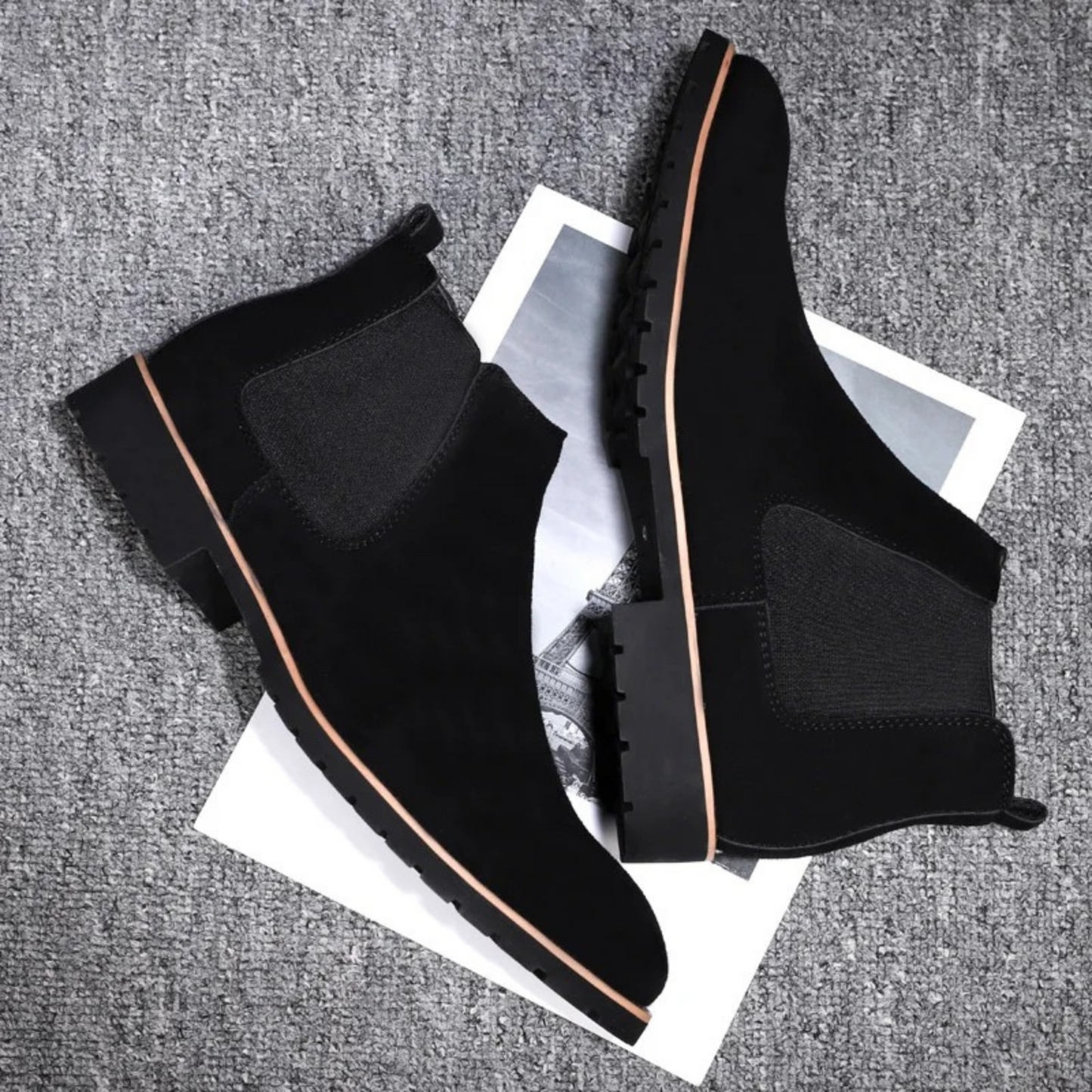 Damien | Chelsea-Stiefeletten für Herren mit Profilsohle und elastischen Seiten