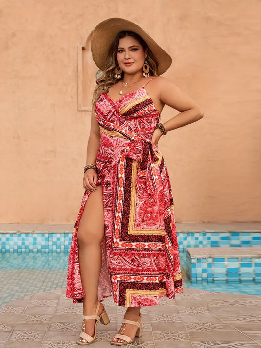 Hannah - Schlupfkleid Elegantes ärmelloses Kleid mit Wickelausschnitt