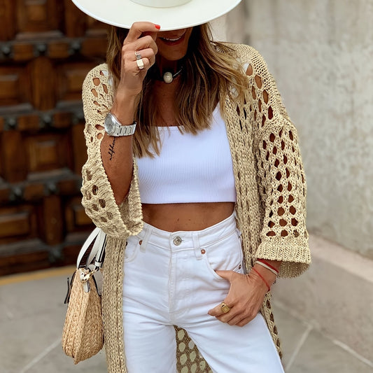 Queenzel - Gehäkelte Strickjacke