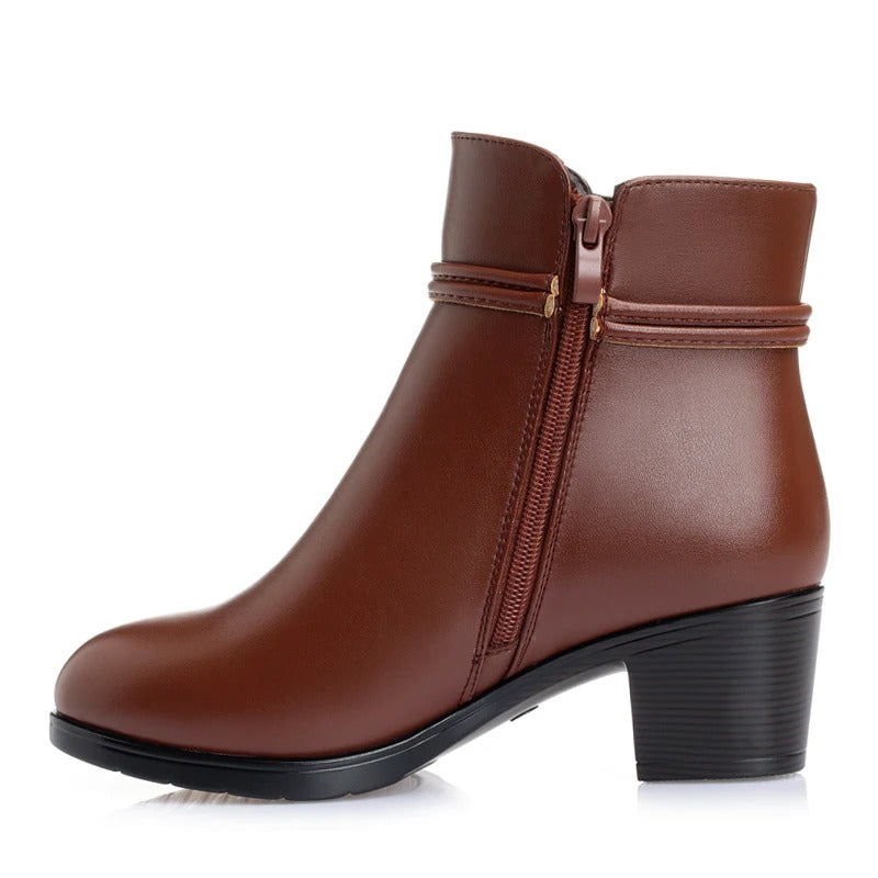 Fredirika | Elegante Stiefel mit Fleece-Futter und Reißverschluss für Damen