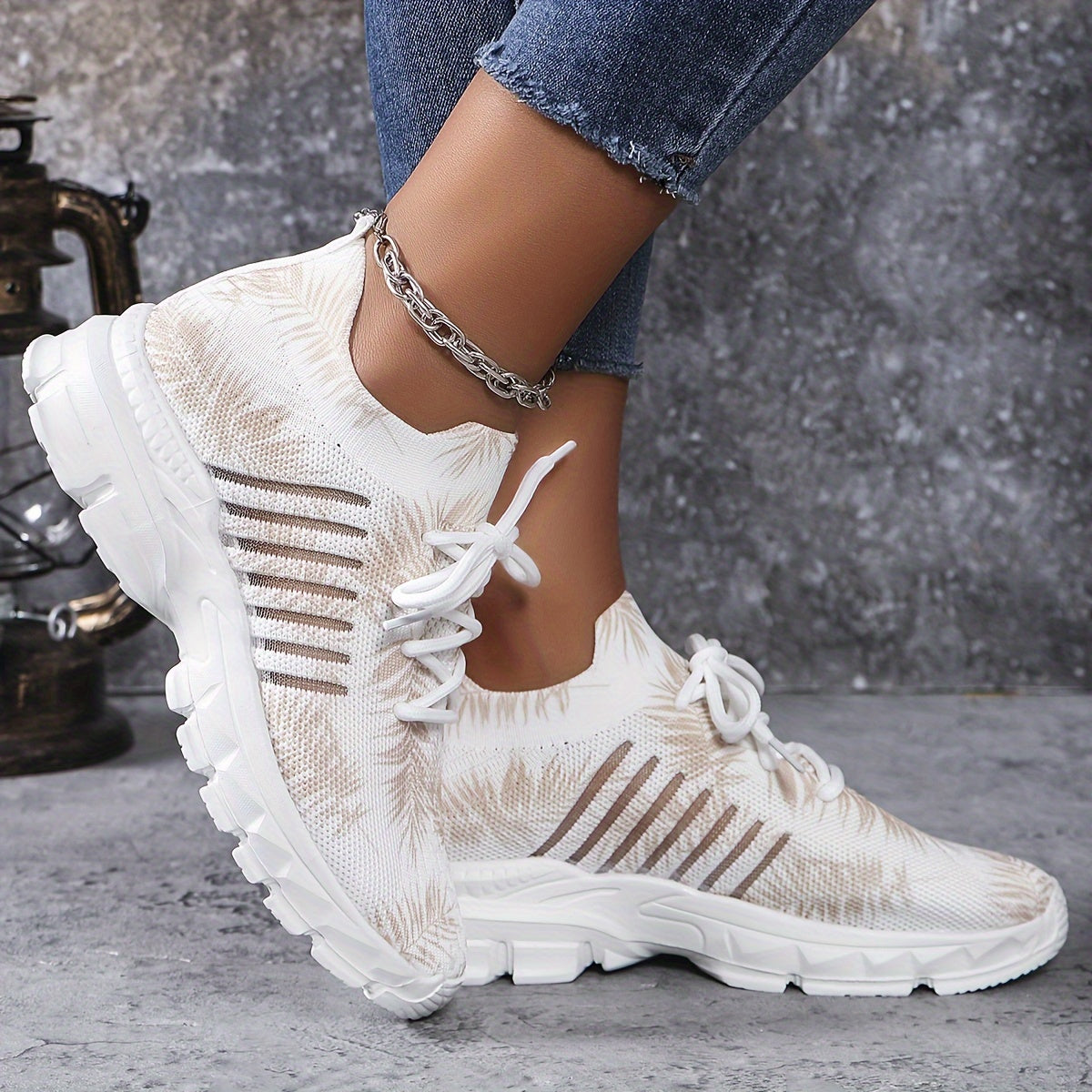 Chaya | Weiße Bequeme Sneaker