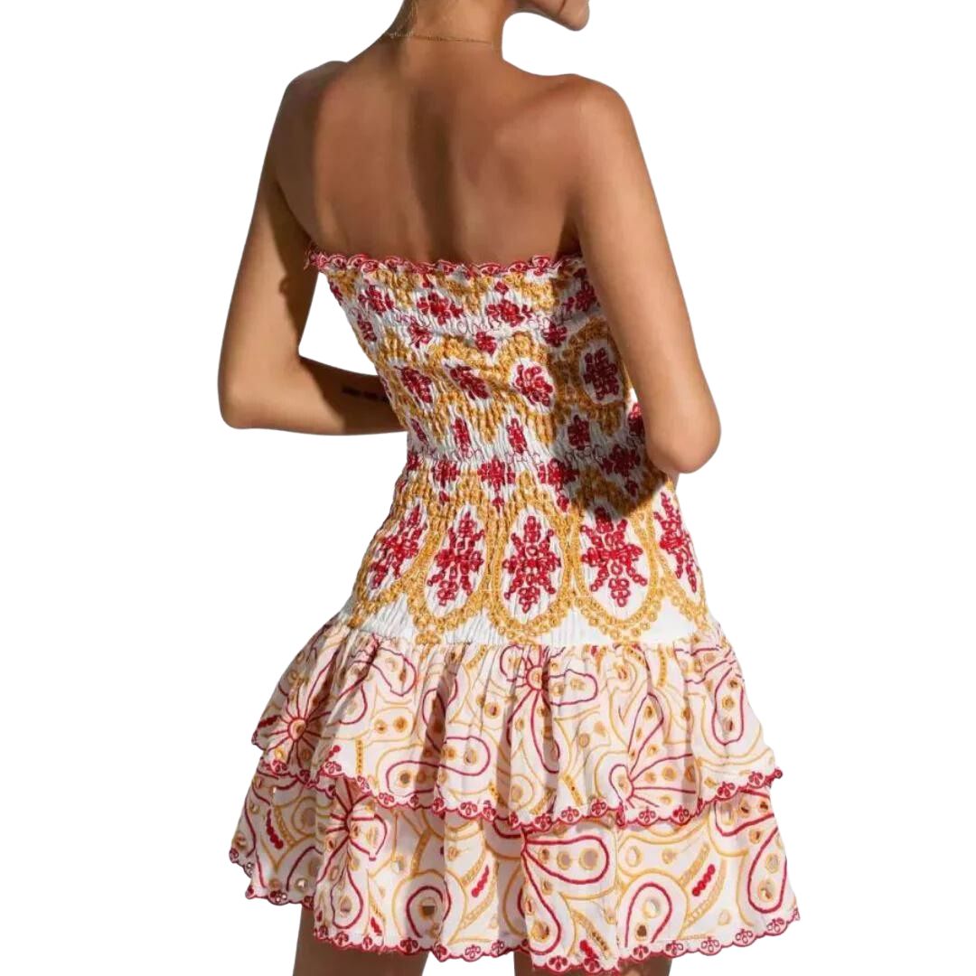 Savannah | Gesmoktes Strapless-Kleid