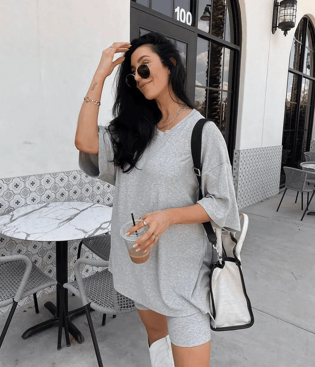 Quenira | Set aus Hemd und Caprihose