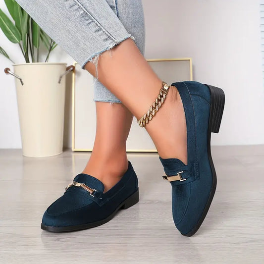 Olei | Retro Schuhe mit einfarbiger Spitze und All-Match-Sohle