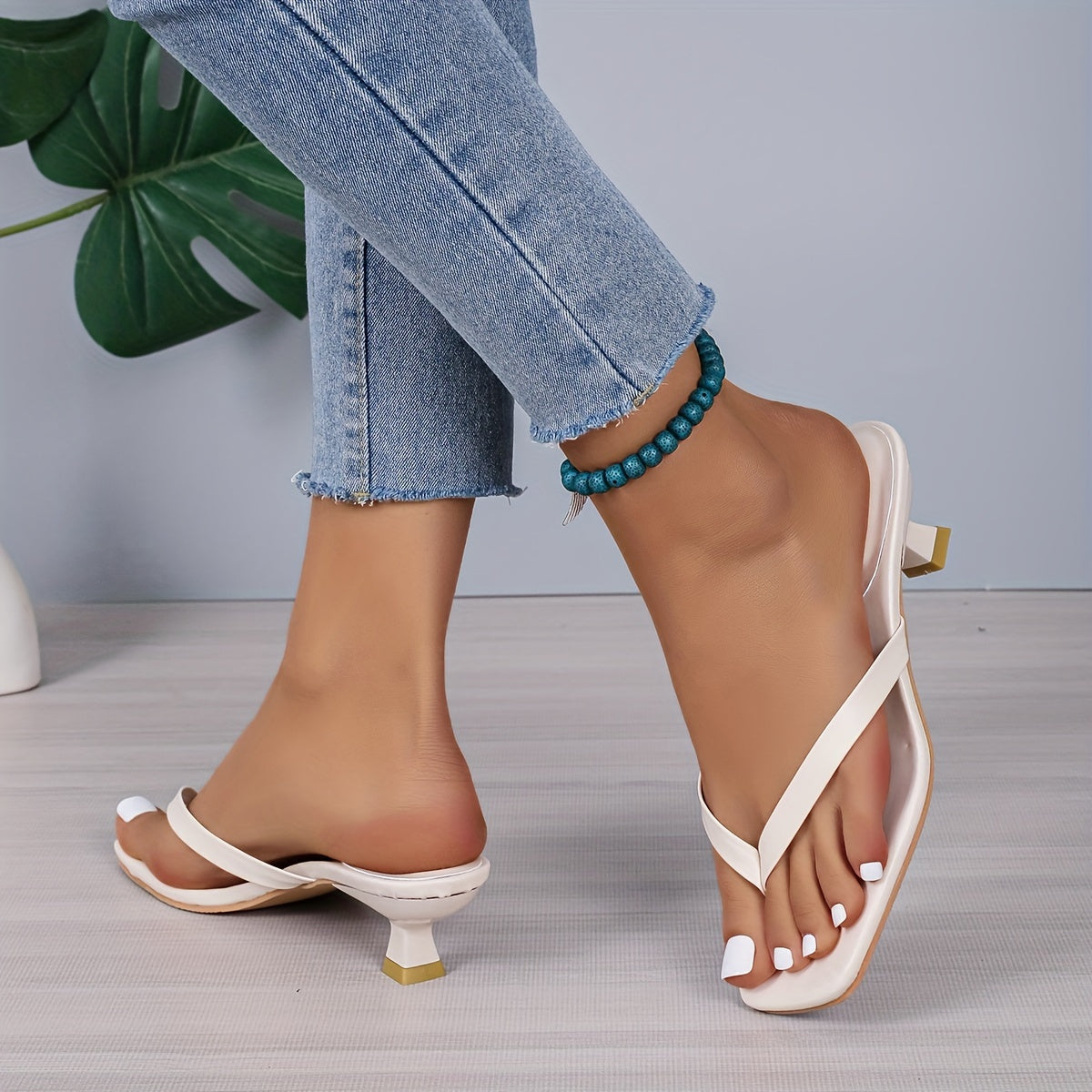 Bellinda | Slipper mit Goldakzenten