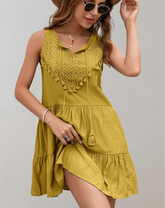 Tavi | Stilvolles Sommerkleid mit Quasten für Damen